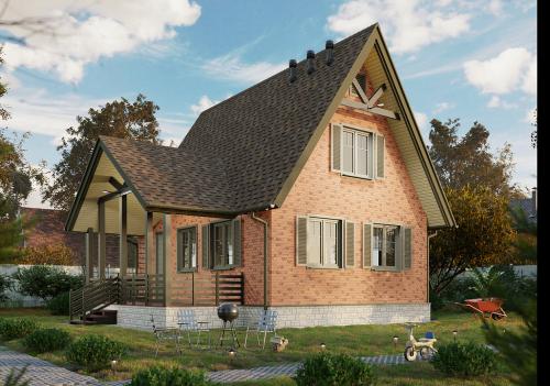 Фасадная панель Docke Standard Флемиш Красный жженый фото 5