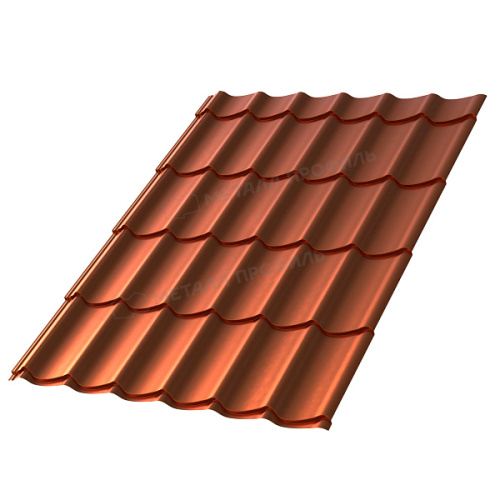 Металлочерепица Металл Профиль Ламонтерра-XL (AGNETA-20-Copper\Copper-0.5)