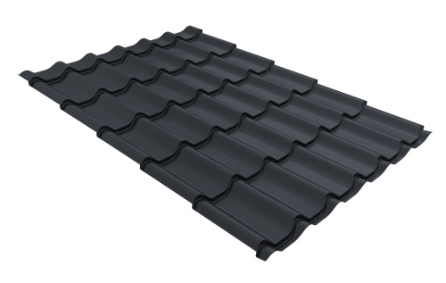 Профиль волновой Grand Line Classic 0.45 Drap RAL 7024 мокрый асфальт