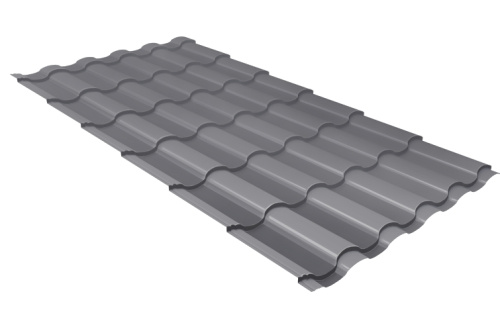 Профиль волновой Grand Line Kredo 0.45 Drap TX RAL 7004 сигнальный серый Профиль волновой Grand Line Kredo 0.45 Drap TX RAL 7004 сигнальный серый