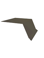 Планка капельник 100х55 0.45 PE с пленкой RR 32 темно-коричневый (2м)