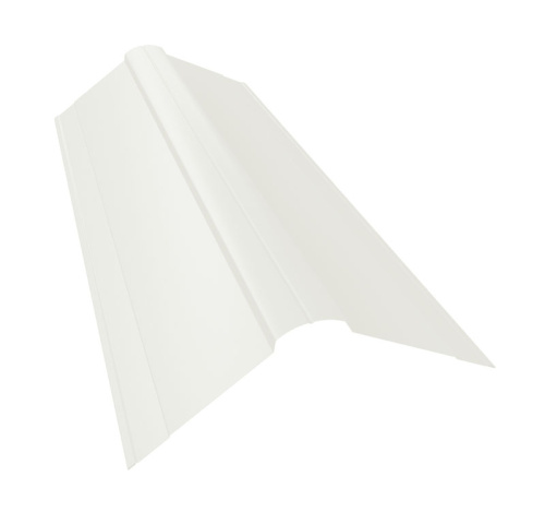 Планка конька фигурного 150x150 0.4 PE с пленкой RAL 9003 сигнальный белый (2м) Планка конька фигурного 150x150 0.4 PE с пленкой RAL 9003 сигнальный белый (2м)