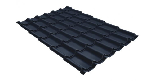 Профиль волновой Grand Line Classic 0.45 PE-Double RAL 7024 мокрый асфальт