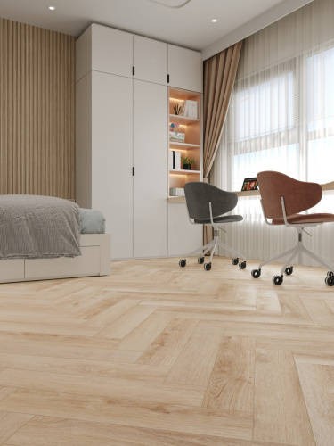 Виниловый ламинат SPC CronaFloor Herringbone Дуб Дижон H010 фото 8