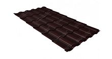 Металлочерепица Grand Line кредо 0,5 Rooftop Бархат RAL 8017 шоколад