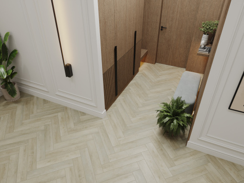 Виниловый ламинат SPC CronaFloor Herringbone 2.0 Дуб Ним H015 фото 5