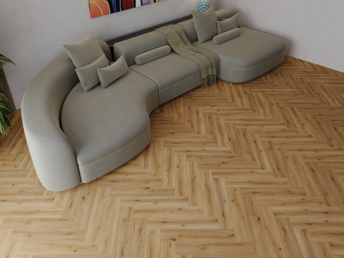 Виниловый ламинат SPC CronaFloor Herringbone 2.0 Дуб Лион H012 фото 3