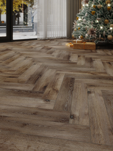 Виниловый ламинат SPC CronaFloor Herringbone 2.0 Дуб Грас H017 фото 4