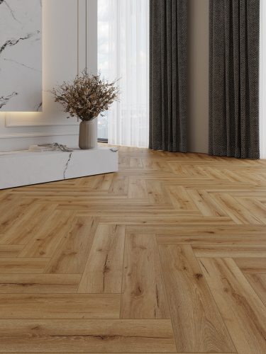 Виниловый ламинат SPC CronaFloor Herringbone 2.0 Дуб Лион H012 фото 7
