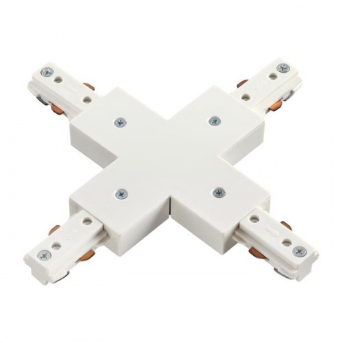 135012 PORT NT18 073 белый Соединитель с токопроводом X-образный для однофазного трехжильного шинопровода