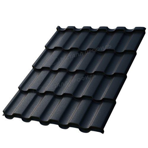 Металлочерепица Металл Профиль Монтекристо-X (VALORI-20-DarkGrey-0.5)