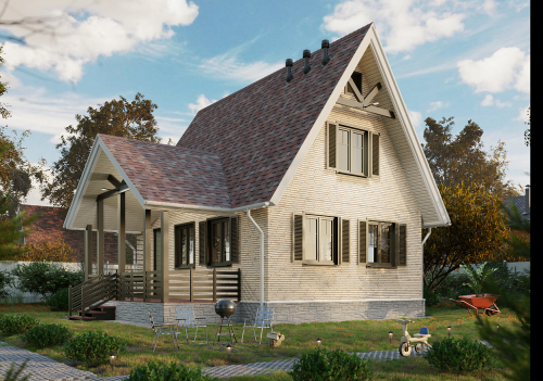 Софит Docke Lux T4 с центральной перфорацией Орех фото 4
