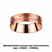 370702 KONST NT19 145 медь Декоративное кольцо для арт. 370681-370693 IP20 UNITE