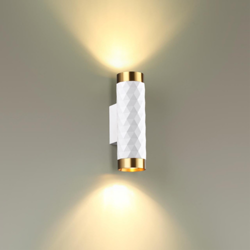 4286/2W HIGHTECH ODL22 283 белый/золотистый/металл Настенный светильник IP20 LED GU10 max 2*10W AD ASTRUM фото 4