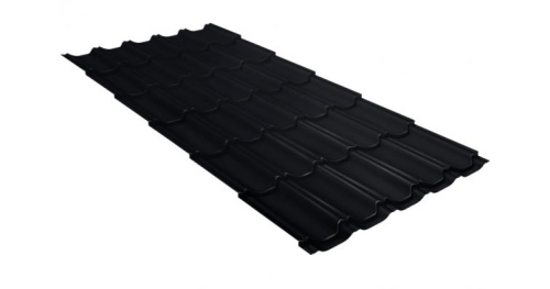 Металлочерепица Grand Line квинта плюс 0,5 Satin Matt RAL 9005 черный Металлочерепица Grand Line квинта плюс 0,5 Satin Matt RAL 9005 черный