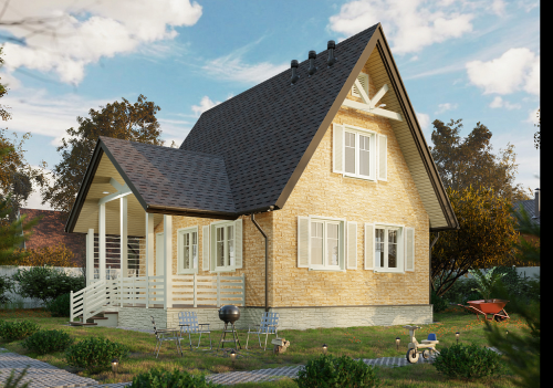 Фасадная панель Docke Premium Stein Бронзa фото 2