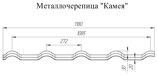 Металлочерепица Grand Line камея 0,5 Velur X RAL 8017 шоколад фото 3 Металлочерепица Grand Line камея 0,5 Velur X RAL 8017 шоколад фото 3
