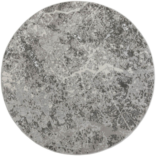 Турецкий ковер Almira GR734 Grey/Grey 1,6x1,6 м круглый