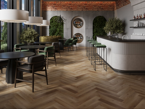 Виниловый ламинат SPC CronaFloor Herringbone 2.0 Дуб Авиньон H019 фото 2