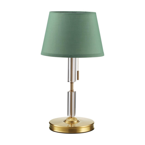 4887/1T MODERN ODL_EX22 115 бронзовый/зеленый/абажур ткань Настольная лампа E27 1*60W LONDON