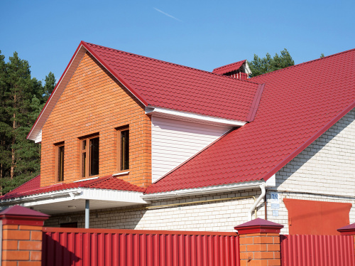 Металлочерепица Grand Line классик 0,5 Satin RAL 3011 коричнево-красный фото 3