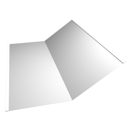 Планка ендовы нижней 300х300 0.5 Satin с пленкой RAL 9003 сигнальный белый (2м) Планка ендовы нижней 300х300 0.5 Satin с пленкой RAL 9003 сигнальный белый (2м)