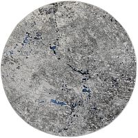 Турецкий ковер Almira E1621 Grey/N.Blue 1,6x1,6 м круглый