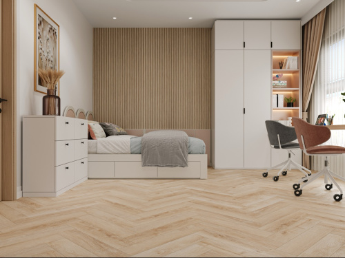 Виниловый ламинат SPC CronaFloor Herringbone Дуб Дижон H010 фото 7